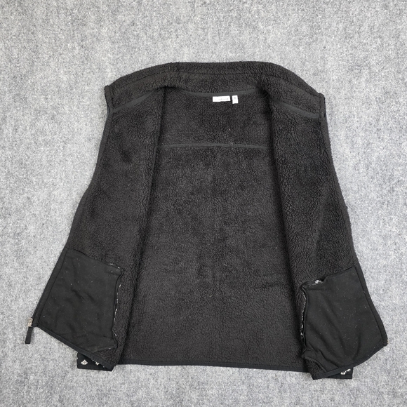 Croft & Barrow Black White Fair Isle Sherpa Fleece Vest WXL Oversized - Picture 5 of 10